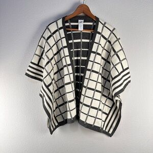 Cabi‎ Gray Reversible Tower Poncho Sz XS